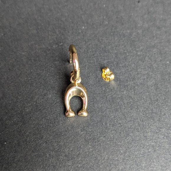 NWT Coach 359753 C Charm Huggie Earrings - Picture 10 of 11